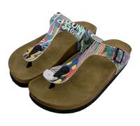 Femme Cuir Vegan Jaune Sandales - No More Drama Motif