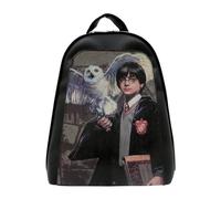 Femme Cuir Vegan Noir Sac à dos - Warner Bros Harry And Hedwig Harry Potter Motif