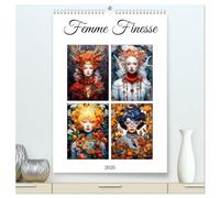 Femme Finesse (High Quality Premium Wall Calendar 2026 DIN A2 portrait),CALVENDO 12 Month Wall Calendar: Discover the captivating allure of Femme ... intertwines with the essence of each season.