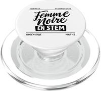 Femme Noire En STEM Femmes Francais Scientifique PopSockets PopGrip per MagSafe