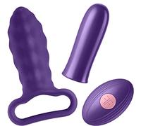 Femmefunn Versa With P Sleeve Vibratori proiettile anali Dark Purple One Size