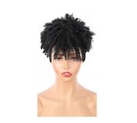 Femmes Cheveux Parrucca sintetica con fascia riccia afro crespa con frangia for donna Extension per Capelli