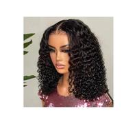 Femmes Cheveux Parrucche Piene Di Pizzo Riccio Anteriore In Trasparente Con Onda Profonda For Capelli Umani Frontali In Senza Colla 13x4 Brasiliani For Le Donne Extension per Capelli(16inches)