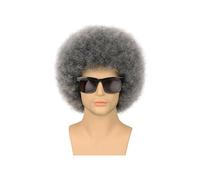 Femmes Cheveux Parrucche sintetiche a 4 colori rock anni '70 afro - capelli sintetici ricci, design elegante, perfette for cosplay di Halloween da uomo/donna Extension per Capelli(Silver grey)