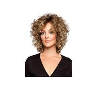 Femmes Cheveux Parrucche sintetiche da 12 pollici for donne miste bionde marroni corte ricci parrucche for capelli for donne Extension per Capelli