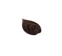 Femmes Cheveux Topper for capelli umani 7X13CM Base in seta Top for parrucchino for donne Pezzi di capelli Clip in Topper Estensioni dei capelli Extension per Capelli(6 inches,Dark Brown)