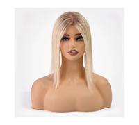 Femmes Cheveux Topper for capelli umani da 12 pollici, con clip, for capelli biondi ombré, for la perdita dei capelli, dall'aspetto morbido e naturale Extension per Capelli