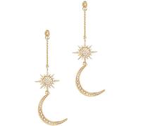 Femmina esagerata Stella a Sei Punte Sole Luna Ciondolo personalità Orecchini Accessori Gioielli squisiti Fashion Processing
