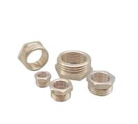 Femmina ottone riduttore Hex, 1 pz raccordo for tubo in ottone boccola di riduzione esagonale adattatore BSP maschio-femmina diverse dimensioni(M 3/8 to F 1/8)