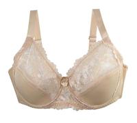 Femminile 36/80 38/85 40/90 42/95 44/100 46/105 BCDEF Reggiseno a Coppa Reggiseno Sexy in Pizzo per Lingerie Taglie Forti Reggiseno Invisibile Up Imbottito Copri Donna Up (Beige, 90E)