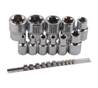 Femminile e-Torx Stella Presa Set con Binario 11 Pezzi Esterno a