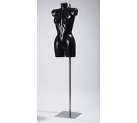 Femminile Espositore Manichino Su Regolabile Stand Lingerie Costume Torso Nero