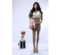 Femminile Manichino Grande Seni 96cm SF-24 2 Parrucche Gratis Color Carne