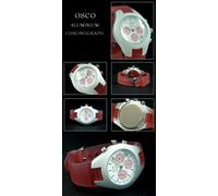 Femminile Osco Donna Cronografo con Rosa Kunststoff-Armband, Buona Lettura, Data