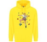 Femminile Rock Climber Arrampicata Muro Bambini Felpa con Cappuccio