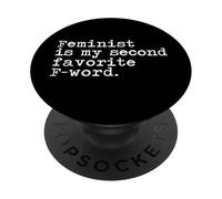 Femminista è la mia seconda parola F preferita PopSockets PopGrip Adesivo