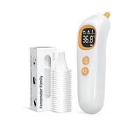 Femometer Family Termometro auriculare digitale di alta precisione, adatto per bebè, bambini e adulti, Tecnologia Age Grouping, 32 registri di temperatura, bianco