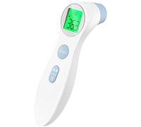 Femometer Termometro Digitale Per Febbre, Termometro Fronte Per Neonati, Bambini, Termometri Neonato Infrarossi Senza Contatto, Con Lettura Accurata Istantanea, Interruttore °C/°F (Bianco-Blu)