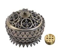 FEMONGY porta incenso per bastoncini, portaincenso, bruciatore incenso in grani, brucia incenso in grani, loto bruciatore di incenso per la decorazione della casa da tè dellhome office, 7 * 6cm