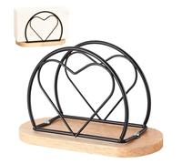 FEMONGY porta tovaglioli da tavolo, portatovaglioli da tavola, portatovaglioli legno, porta tovaglioli di carta, Base in legno, più stabile e meno soggetta a cadute (15,7 * 6,7 * 9,9 cm)