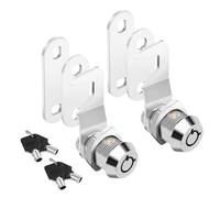 FEMONGY serratura cassetta postale 2 pezzi serratura armadietto approvate PTT serratura per cassetta postale 17 mm Cassetta delle lettere 4 chiavi, fornita con 6 diverse piastre di chiusura