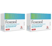 Femoral® Integratore Alimentare per la salute delle Ossa - a base di Vitamina K2 naturale e Vitamina D3 ad alto dosaggio, con Lattoferrina e BioCell Collagen® - 30 softgel (Confezione da 2)