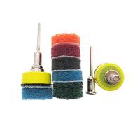 FEMSIS 54 spugnette Abrasive da 2,5 cm con platorello for levigatrice Dremel, spugne for lavori Pesanti, for Auto, lucidatura e smerigliatura di Metalli e Legno