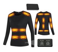 Femxizor Intimo Riscaldante USB Intelligente con Batteria, Indumenti Riscaldanti per Riscaldamento di Aree Invernali Riscaldate per Moto da Esterno,M, Women Tops