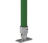 Fenau | puntello/base variabile, Ø 60,3 mm, raccordo per tubi, flangia inferiore, ghisa malleabile, zincato a caldo, viti incl.