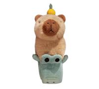 Fenayuu Braccialetti pop per bambini, braccialetti schiaffo animali di peluche - Simpatico animaletto in peluche capibara con braccialetti animali - Animale di per gatti, roba di capibara