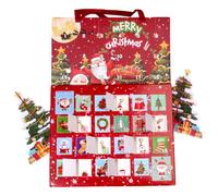 Fenayuu Calendario 'Avvento Di Gioielli Natalizi, Calendario Del Conto Alla Rovescia 2025 Con 24 Braccialetti Per Bambini, Materiali Per Creare Gioielli Festivi Per Bambini Adolescenti Principianti E