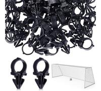 Fenayuu Clip Per Reti Da Calcio - 100 Pezzi Ganci di Ritenzione per Reti da Porta | Attacchi Sicuri Per Riparazione Manutenzione Giardino Tornei Giornata
