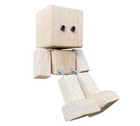 Fenayuu Figurine in Legno - Figura Artistica Piegabile | Design Base Magnetica Bambola d'Azione con Piedi Oscillanti Decorazione per Bambini Compleanno Casa Cruscotto