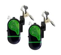 Fenayuu Indicatore di abbondanza per canne da | Indicatore di Luce LED per canne da | 2 Pezzi per la Notturna Dispositivo di bloccaggio per Principianti Professionisti