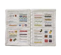 Fenayuu Libro per ricami | Guida per il cucito | Foro per campionamento con nomi per bastoncini da ricamo per artigianato, abbigliamento