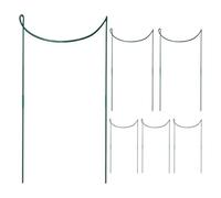 Fenayuu Per Piante Da Interno | Anelli Sostegno Fiori 6 Pezzi Da Interno - Sostegno Fusti Rampicanti Metallo Semicircolare Graticcio Antiruggine per Piante in Vaso da Esterno
