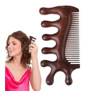 Fenayuu Pettine Massaggiante per Capelli | Raschietto per Massaggio dei Meridiani | Strumento Manuale Antistatico Portatile per Stimolazione Capelli e Rilassamento di Testa Collo Corpo Braccia Mani