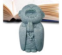 Fenayuu Piccole Statuine Di Buddha | Statua Di Buddha In Pietra Per Esterni - Scultura Calmante, Ornamento Buddhista Zen Per La Meditazione, La Stanza Yoga, La Casa, L'Acquario, La Vasca Per Pesci E
