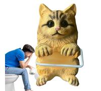 Fenayuu Portarotoli Per Carta Igienica,Organizzatore In Resina A Forma Di Gatto,Supporto Divertente Per Carta Igienica | Per Amanti Dei Gatti Cucina Camera Da Letto Ufficio Appartamento Dormitorio