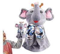 Fenayuu Puppet manuali per bambini, burattini peluche - Puppet a mano animale con suoni e azione di boxe | Bambola di peluche di peluche educativa per l'insegnamento in età prescolare