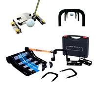 Fenayuu Puttaggio Verde Interno | Strumento Di Addestramento Per Esercitazioni Con Putter | Kit Pratica Golf Portatile per Interno Esterno Prato Spiaggia Viaggio Garage Uomo Donna