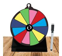 Fenayuu Ruota Della Gira Con Manico | Ruota Colorata Per Giochi - Tavola Rotante Riusabile Per Feste Supermercati Spettacoli Fiere Eventi Di Raccolta Fondi