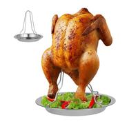Fenayuu Supporto Per Di Pollo Da Forno,Supporto Per Pollame In Acciaio Antiaderente | Grande Verticale Per Grigliata Di Pollo In Acciaio Inossidabile,Per Cucina, Cibo, Ristorante, Festa