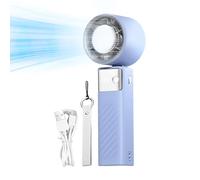 Fenayuu Ventaglio Tascabile | Ventilatori Tascabili Silenziosi Senza Pale Portatili - Raffreddatore Ad Aria Pieghevole Con Display Digitale 199 Velocità Ricaricabile Per Campeggio Viaggi All Aperto
