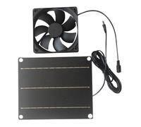 Fenayuu Ventilatore Solare - Ventilatore Solare da 30W,Montato a Parete per Circolazione Aria e Raffreddamento Silenzioso per, Bagno, Soffitta, Seminterrato