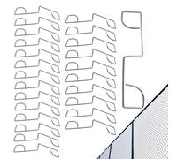 Fence Clips, 25 x Fixing Fence, Rust Resistant Garden Post Tightening Tool, Sturdy Design, Fencing Clip for Farm, Mesh and Wire, Easy Installation, 3,54 x 0,79 pollici