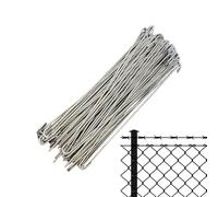 Fence Connector Kit - Metal Zip Ties, 100 Pieces Rust-Resistant Hardware with Reinforced Strength, Chain Link Support with Easy Installation for Residential Landscaping Pet Enclosures