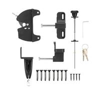 Fence Lock - Metal Gate Lock, Heavy Duty Fence LockS For Wooden And Metal Gates, Heavy Duty Privacy Protection Hardware For Pool Backyard Farmhouse Patio Barn, Automatic Gate Locks