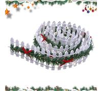 Fence Per Alberi Di Natale - Barriera Di Legno Decorativa Scena In Legno Marcio | Recinzione In Miniatura Per Albero Di Natale Con Luce A LED | Accessorio Magico Per Villaggio Festivo E Arredamento Fe