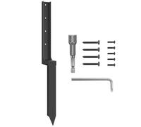 Fence Post Repair Kit Heavy Duty Steel Fence Post Stakes To Quick Fix Broken Leaning Wood Posts
